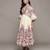 Off white zuri long dress by ritu kumar