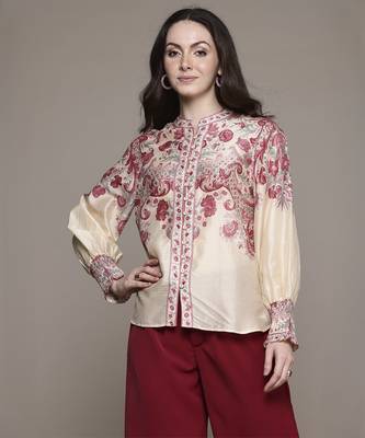Off white zuri shirt by ritu kumar 1