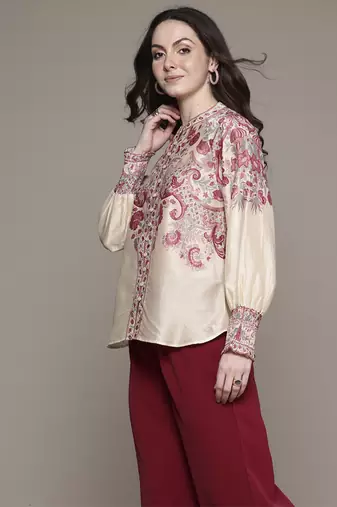 Off white zuri shirt by ritu kumar