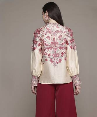 Off white zuri shirt by ritu kumar 4