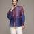 Blue zuri shirt by ritu kumar