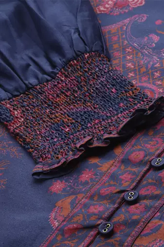 Blue zuri shirt by ritu kumar