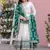 White Colour Faux Georgette Embroidery Work Fully  Anarkali Suit
