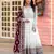 White Colour Faux Georgette Embroidery Work Fully  Anarkali Suit