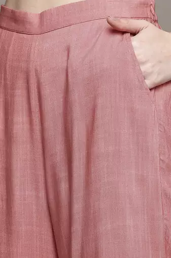 Peach Kurta Set By Ritu Kumar