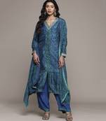 Blue kurta Set By Ritu Kumar