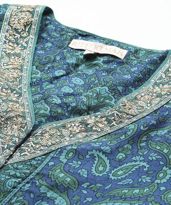 Blue kurta Set By Ritu Kumar 3