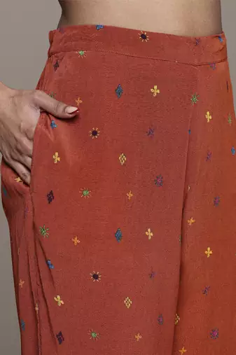 Orange Kurta Set By Ritu Kumar