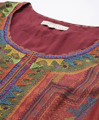 Orange Kurta Set By Ritu Kumar 6