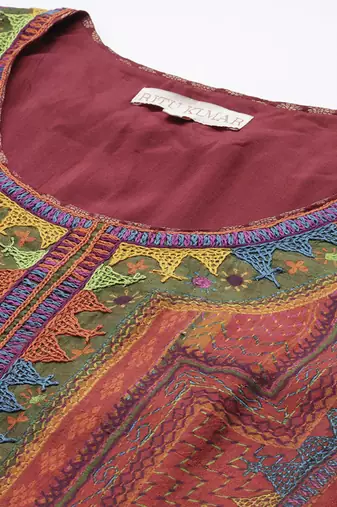 Orange Kurta Set By Ritu Kumar
