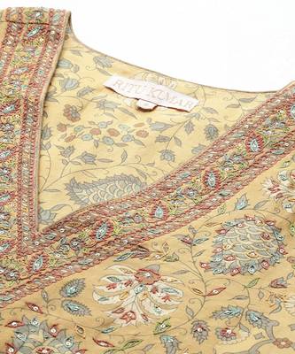 Yellow Kurta Set By Ritu Kumar 4