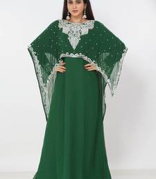 green  kaftan women dress long gown farasha morocco wear