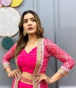 New Super Trending Party Wear Koti with Dhoti Style Sharara