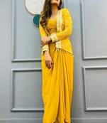 New Super Trending Party Wear Koti with Dhoti Style Sharara