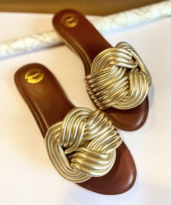 Gold infinity flats 1