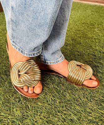 Gold infinity flats 4