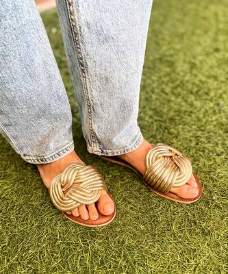 Gold infinity flats 5
