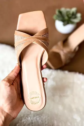 Tan & jute heels