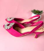Hot pink pumps