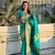 Sea green zari woven gudi padwa special paithani silk blend saree