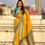 Yellow soft silk blend zari woven premium patola saree with contrast weaves