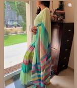 Rainbow Saree Soft Mul Cotton 