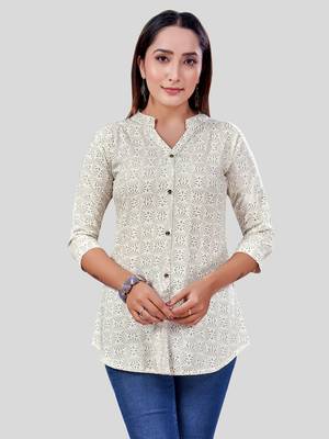  rayon printed short kurti 1