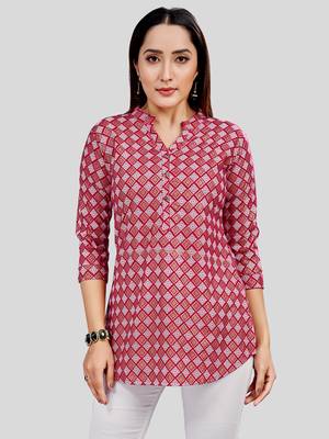  rayon printed short kurti 1