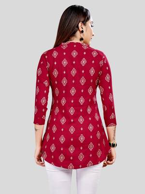  rayon printed short kurti 2