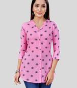 Saree swarg rayon printed short kurti