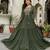 Georgette Sequin Embroidery Crop Top Lehenga with Shrug Suit Set