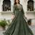 Georgette Sequin Embroidery Crop Top Lehenga with Shrug Suit Set