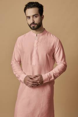 Salmon tab detail kurta set 2
