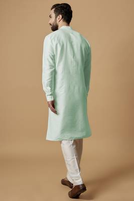 Mint tab detail kurta set 3