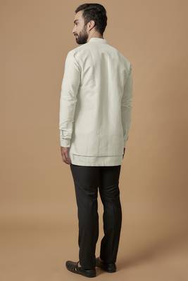 Off-white layered shirt kurta 3