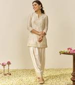Daisy ivory sara - short kurta with salwar