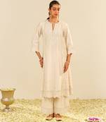 Daisy ivory sumaiya - a-line kurta with palazzo