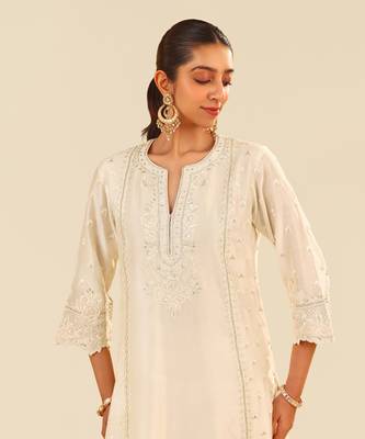 Daisy ivory sumaiya - a-line kurta with palazzo 2
