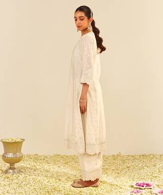 Daisy ivory sumaiya - a-line kurta with palazzo 3