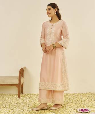 Off rose sereen - a-line kurta with palazzo 2