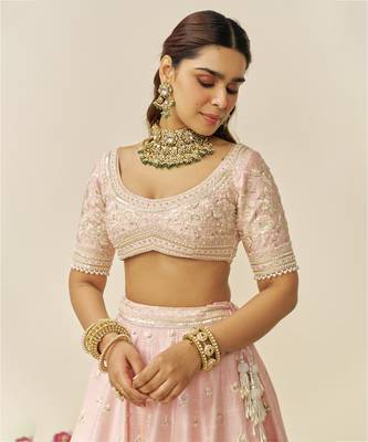 Blush Pink FIDA - LEHENGA WITH BLOUSE AND DUPATTA 2