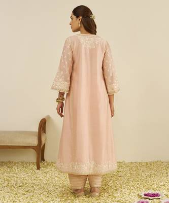 Off rose maaroofa - long chauga with salwar 2