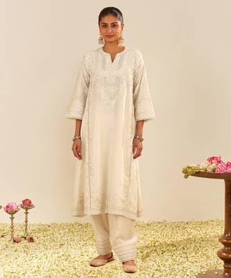 Daisy ivory maziya - long chauga with salwar 1