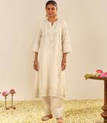Daisy ivory maziya - long chauga with salwar