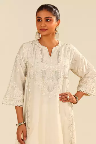 Daisy ivory maziya - long chauga with salwar