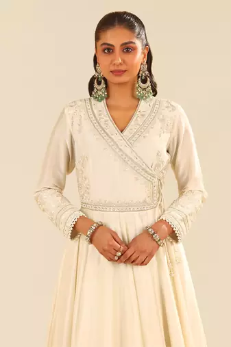 Daisy ivory ameena - long anarkali with skirt