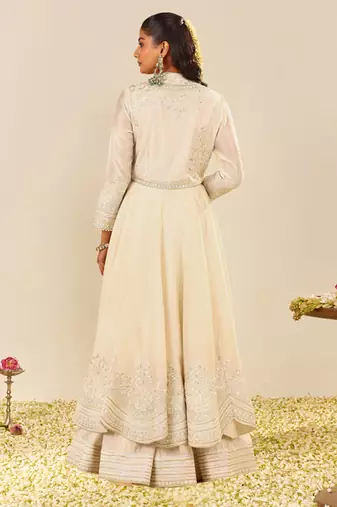 Daisy ivory ameena - long anarkali with skirt