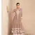 Light Brown pure rayon chikankari work full stitched palazzo suits with dupatta