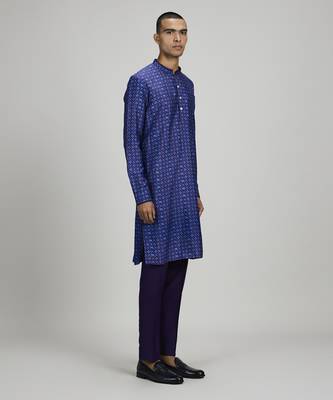 Ikat printed dashiki kurta set 3