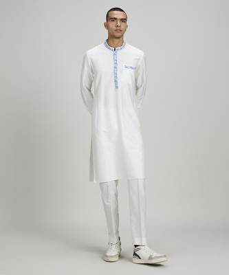 Off-white pixel printed dashiki kurta set 1